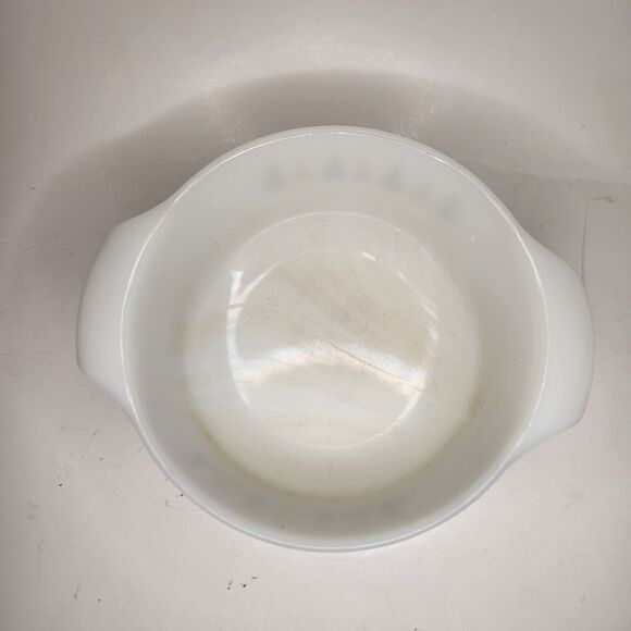 Vintage FIRE KING Candle Glow Atomic Star 7 5/8" Casserole Dish #436 One Quart - Picture 3 of 5